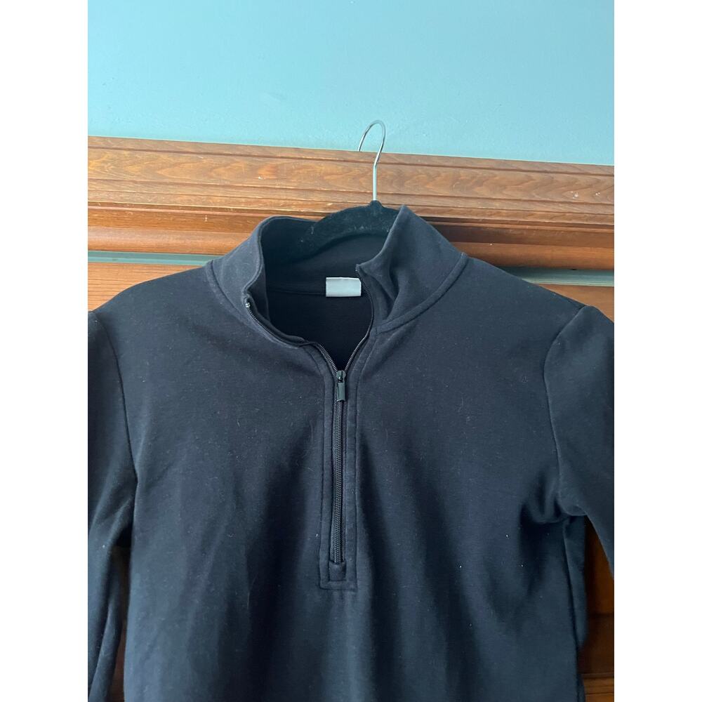 Sunday Best Women's BestHug Monarch 1/2 Zip ribbed Top Long Sleeve Black Size S - Picture 3 of 10